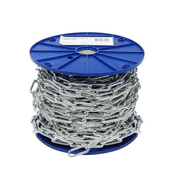 CHAIN - LONG LINK UTILITY  - ZINC PLATED - 5mm WELDED