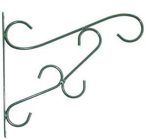 BRACKET - SCROLLED METAL WALL BRACKET - GREEN -  330mm