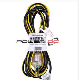 EXTENSION LEAD -  HEAVY DUTY -  5 metre - SHIELDED SOCKET - 10AMP - ULTRACHARGE