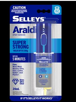 ARALDITE - SUPER STRONG -  24ml - 5 MINUTE - SELLEYS