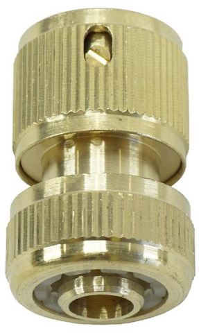 HOSE CONNECTOR - BRASS - SNAP ON - 12MM