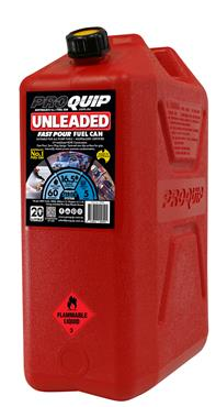 JERRY CAN - FUEL - PLASTIC- 20 LITRES - RED