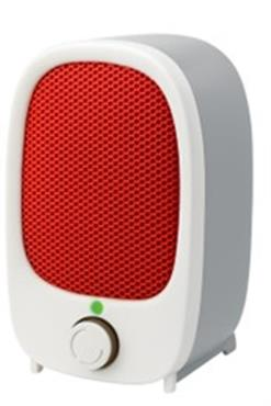 HEATER - CERAMIC FAN DESK HEATER - RED - 600W - GOLDAIR
