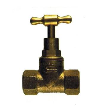 STOP COCK  - SOLID BRASS - F & F - 1/2 INCH (15mm)