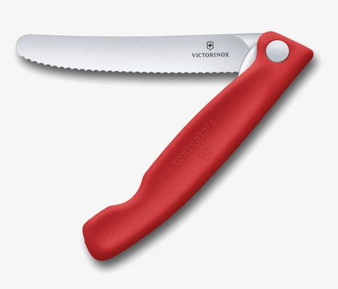 KNIFE - SWISS CLASSIC FOLDING PICNIC KNIFE  - VICTORINOX - RED