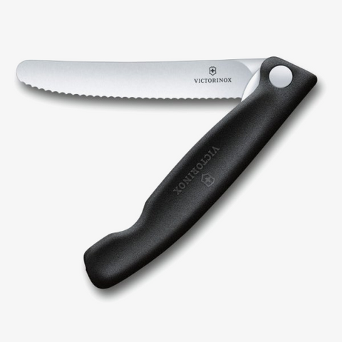 KNIFE - SWISS CLASSIC FOLDING PICNIC KNIFE  - VICTORINOX - BLACK