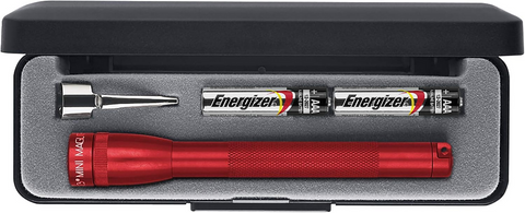 MAGLITE TORCH - MINI MAGLITE AAA - RED - GIFT BOXED