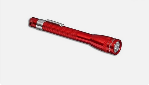 MAGLITE TORCH - MINI MAGLITE  - LED - RED - 2AAA
