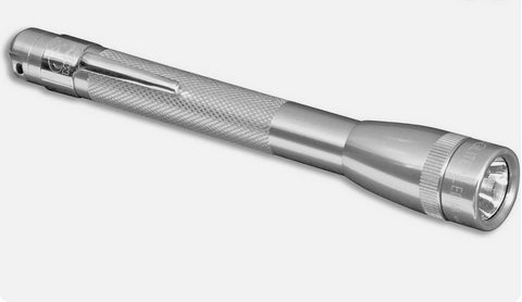 MAGLITE TORCH - MINI MAGLITE  - LED - SILVER - 2AAA
