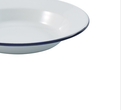 DEEP/SOUP PLATE - 23CM - ENAMEL - BAKEMASTER