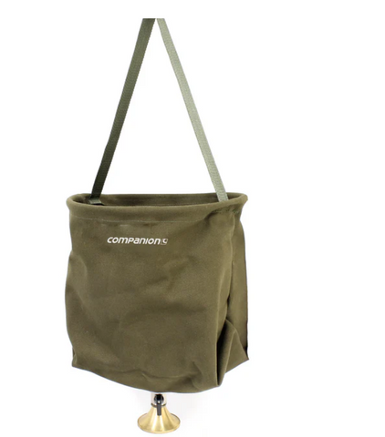 SHOWER - CANVAS SHOWER BUCKET - 20 LITRE - WITH PLASTIC ROSE - COMPANION
