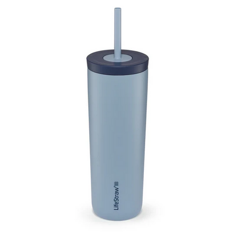 LIFESTRAW GO STAINLESS STEEL TUMBLER  - 500ml - ISLANDIC BLUE