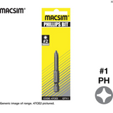 DRIVER BIT - PH2 x 75mm - 1 PK - MACSIM