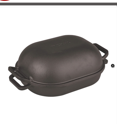 PYROCAST BAKE AND ROAST SET - 2 PIECE -  29.4 x 26.4 x 14.5CM - 7 Litres -  PYROLUX