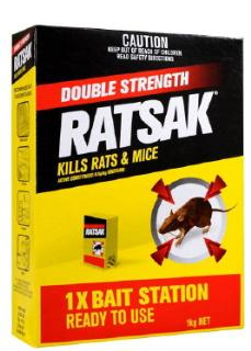 RATSAK - DOUBLE STRENGTH - BAIT STATION - 1 KG