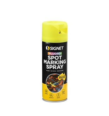 SPOT MARKING SPRAY PAINT -  FLURO YELLOW -  350G SIGNET