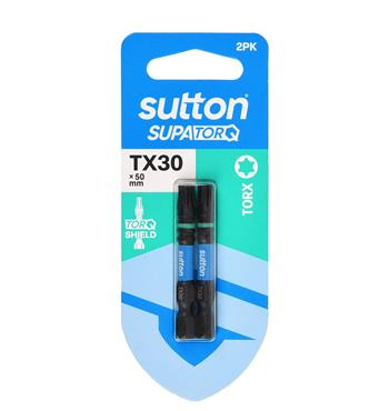 DRIVER BIT - TX30 x 50mm - SUPATORQ - 2 PK - SUTTON
