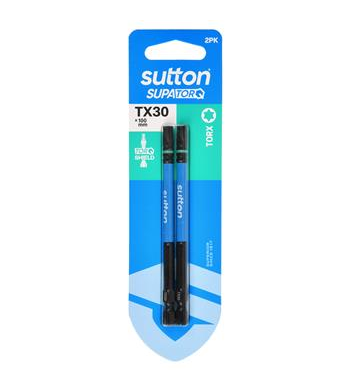 DRIVER BIT - TX30 x 100mm - SUPATORQ - 2 PK - SUTTON