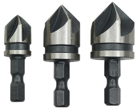 COUNTERSINK BIT SET - 12, 16 & 19mm - MEDALIST