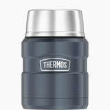 THERMOS - 470ml -  STAINLESS STEEL KING VACUUM FOOD JAR - SLATE - WITH SPOON