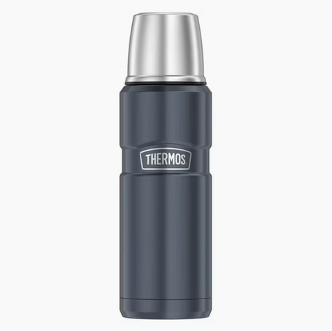 THERMOS - 470ML -  STAINLESS KING VACUUM INSULATED FLASK - SLATE