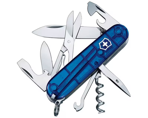 CLIMBER VICTORINOX - BLUE TRANSPARENT - SWISS ARMY KNIFE