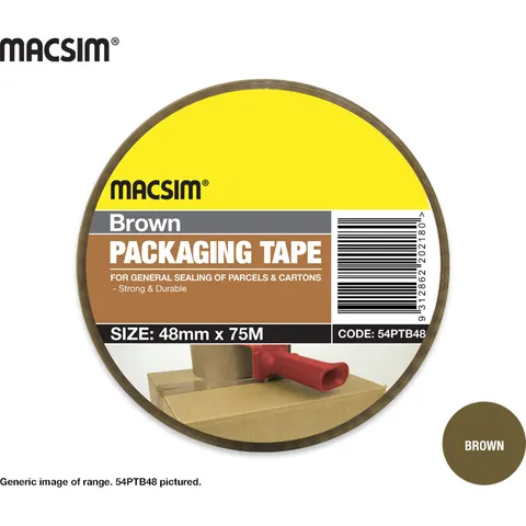 PACKAGING TAPE - BROWN 36mm x 75m - MACSIM