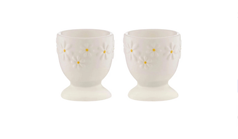 EGG CUPS  - DAISY - SET OF 2 - PRICE & KENSINGTON