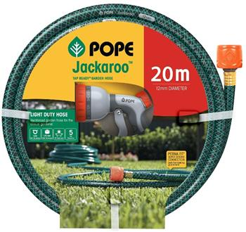 HOSE FITTED - INCLUDES HAND SPRAY SET - 20m POPE JACKEROO