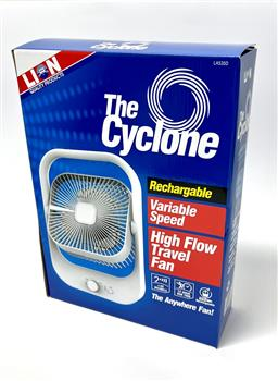 FAN - RECHARGEABLE BY USB - PORTABLE - THE CYCLONE - LION