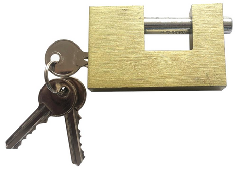 PADLOCK -  80MM - STEEL PLATED - HEAVY DUTY