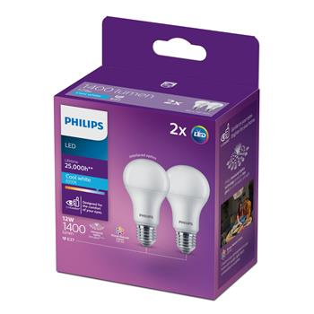 GLOBE - LED - 1400 LUMENS - 12W - ES - 2 PACK