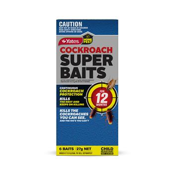 COCKROACH, ANT & HOME PEST SUPERBAITS - 6 PACK - YATES