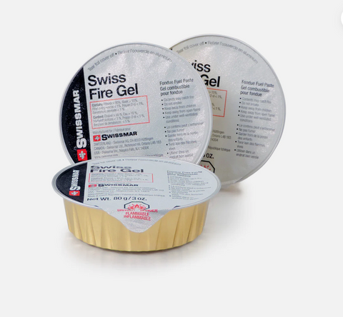 SWISS FIRE GEL - FOIL CANS - 3 x 80ml PACK  - SWISSMAR