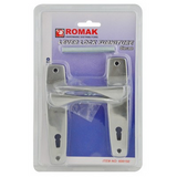 LEVER LOCK SET - SATIN CHROME PLATED -  ROMAK