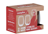 TRITAN  STEMLESS WHITE WINE GLASS -  450ML - 2 PACK