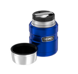 THERMOS - 470ml -  STAINLESS STEEL KING VACUUM FOOD JAR - ROYAL BLUE - WITH SPOON