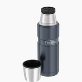 THERMOS - 470ML -  STAINLESS KING VACUUM INSULATED FLASK - SLATE