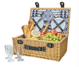 PICNIC BASKET - WICKER - 4 PERSON - AVANTI BLU POINT