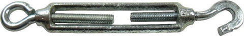 TURNBUCKLE - HOOK & EYE - 6mm GALVANISED