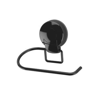 TOILET ROLL HOLDER  - ULTRALOC - BLACK - NO DRILLING