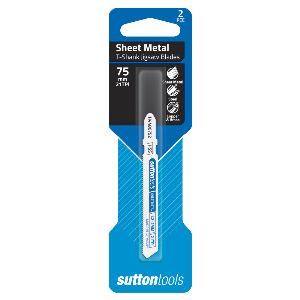 JIGSAW BLADES - T-SHANK -  METAL - 75 x 21T - 2 PACK