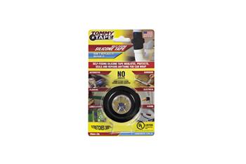 SELF-FUSING SILICONE RUBBER TOMMY TAPE - BLACK - 25mm x 3m