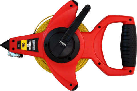 50M OPEN REEL TAPE MEASURE - COMFORT GRIP HANDLE