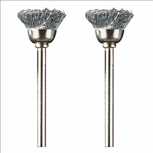 CARBON STEEL BRUSHES - 2 PACK -  13.00mm