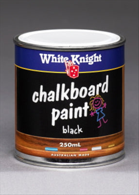 CHALKBOARD PAINT - BLACK - 250ML - WHITE KNIGHT