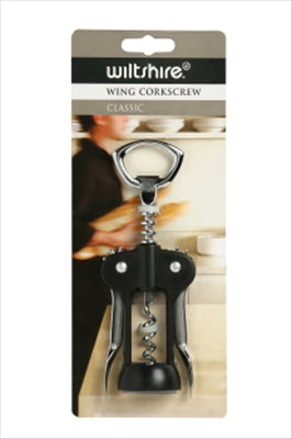 CORKSCREW WITH BOTTLE OPENER - WINGED - WILTSHIRE