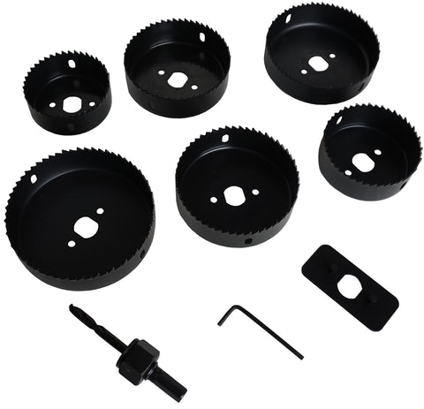 HOLESAW SET - 9 PIECE - DOWNLIGHT INSTALLATION KIT