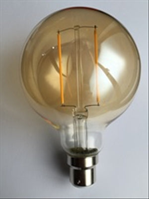 GLOBE - VINTAGE  -  LED FIL - G95 - BC  - 4W - 470LM - CLEAR