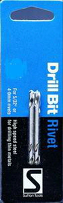 RIVET  DRILL BIT -1/8" DOUBLE ENDED - 2 PACK